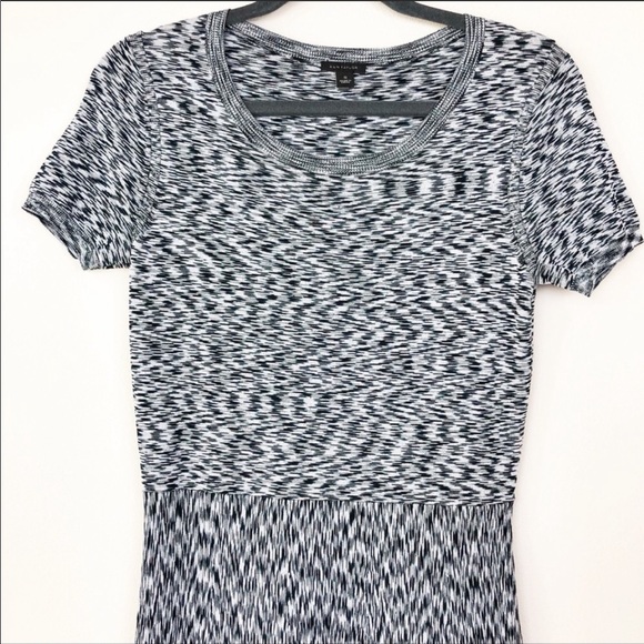 Ann Taylor Space Dyed Gray A Line Work Midi Dress - Picture 4 of 11